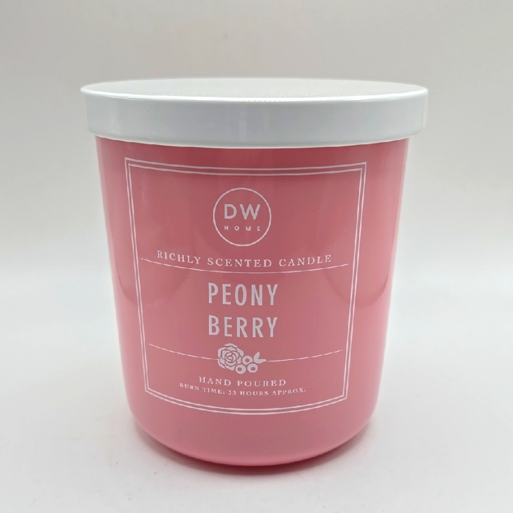 CLEARANCE DW Home Peony Berry Pink Scented Jar Candle